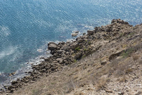 Морской Скалистый Берег Вид Сверху — стоковое фото