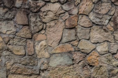 Eski tuğla duvar pürüzlü taş zemin