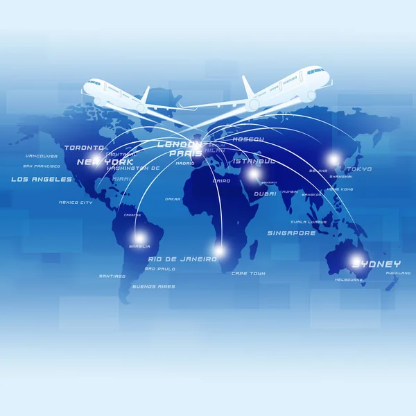 Business Illustration World Air World Travel — Stock Photo, Image