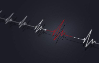 Tıp kimlik illüstrasyon kalp arrythmia hastalığı