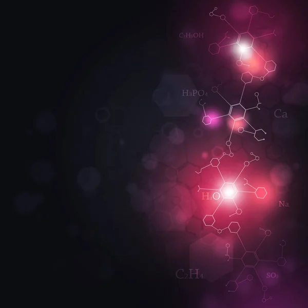 Medizin Und Wissenschaft Mehrfarbiger Abstrakter Hintergrund Mit Chemie Elementen — Stockfoto
