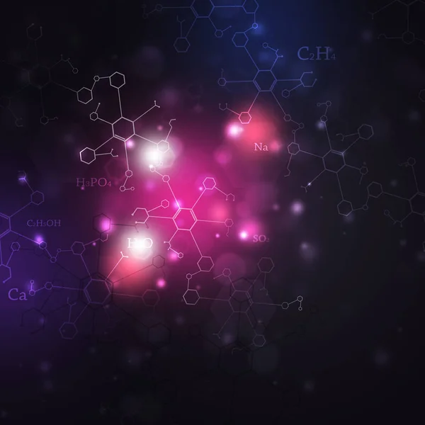 Resumo Ciência Ilustração Multicolorida Com Elementos Químicos — Fotografia de Stock