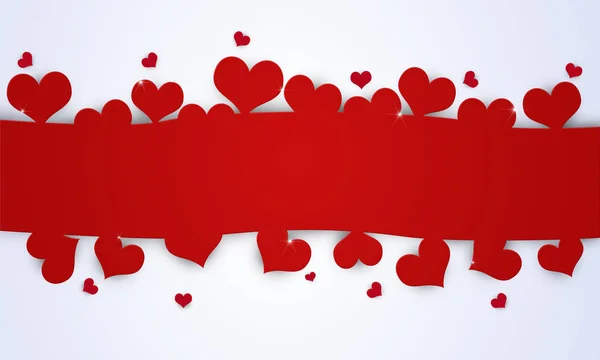 valentine holiday background with red heart shape design