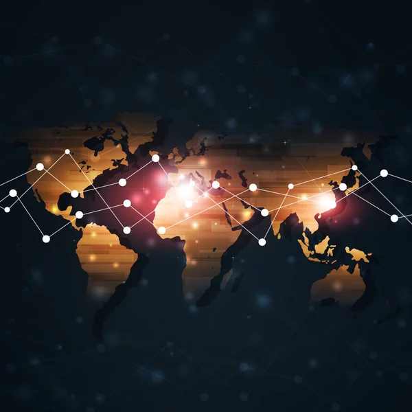Global Web Tilknytningsteknologi Forretningsbakgrunn – stockfoto