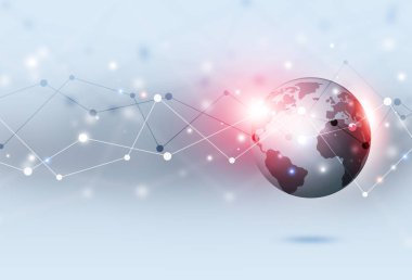 Küresel kişiler Web arka plan