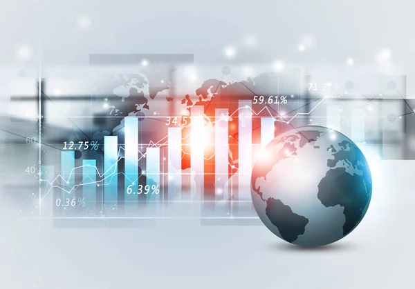 Marché financier diagramme abstrait — Photo