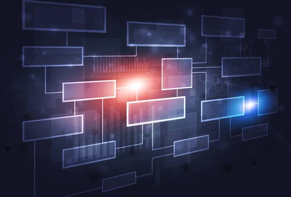 Diagramma di flusso della strategia aziendale — Foto Stock