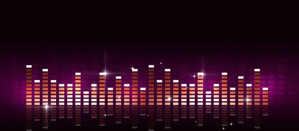 Musik Equalizer Banner — Stockfoto