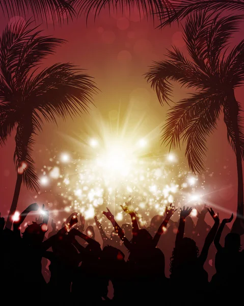 Tropische Party am Strand — Stockfoto