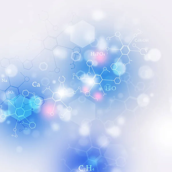 Genetik und Wissenschaft blauer Hintergrund — Stockfoto