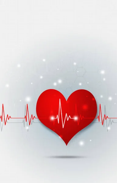 Banner médico del corazón — Foto de Stock