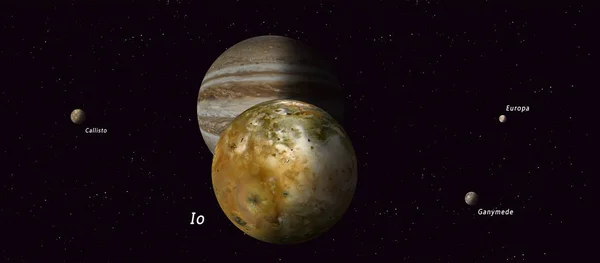 Io jupiter卫星 — 图库照片