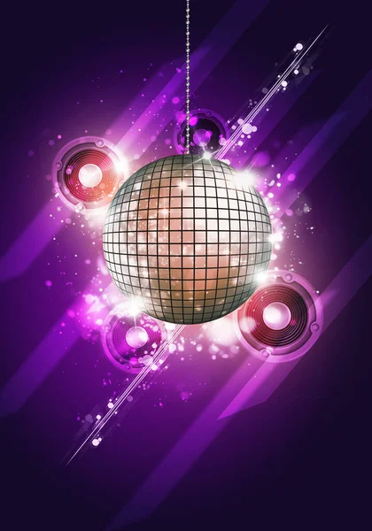 Disco Party Muzyka Neon Kolor Tło Dla Ulotek Plakatów Klubu — Zdjęcie stockowe