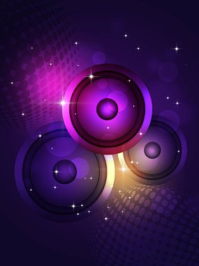 80 'ler ve 90' lar dans partisinin retro renk posterleri