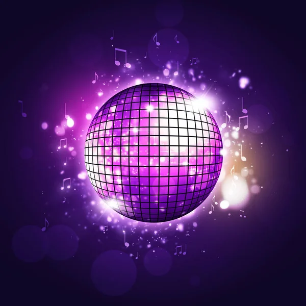 Klasszikus Synthpop Retro Disco Ball Zenei Háttér Aktív Évek Party — Stock Fotó