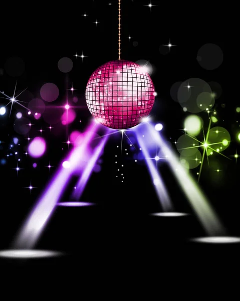 Synthpop Nueva Ola Música Disco Ball Para Conseguir Evento Fiesta — Foto de Stock