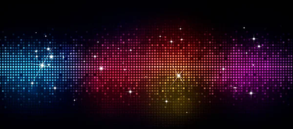 Disco Lights Party Music Banner Ulotki Plakaty Klubowe — Zdjęcie stockowe