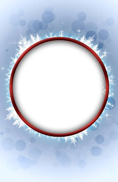 Noel Xmas Kırmızı Uyarı Mavi Süsleme Afişi — Stok fotoğraf