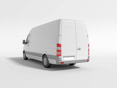 Van yerleşimi tasarım 3d çizim için Düzen