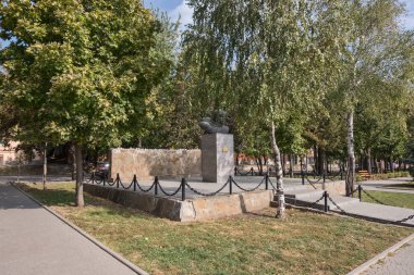 baskın kutup Explorer Sedov Rostov-on-Don City yakınındaki dolgu, Rusya, 09-23-2017 fotoğrafı