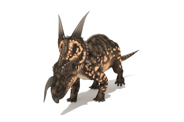 美丽的 Einiosaurus 系列角度3D — 图库照片