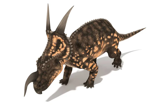 Mooie Einiosaurus Reeks Hoeken Illustratie — Stockfoto