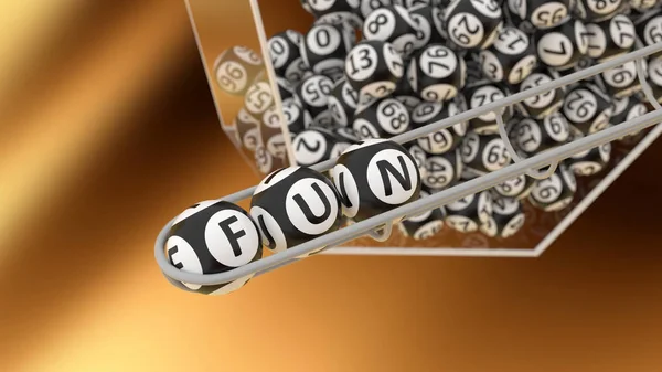 Word Fun Bingo Balls Illustration — Stock Photo, Image