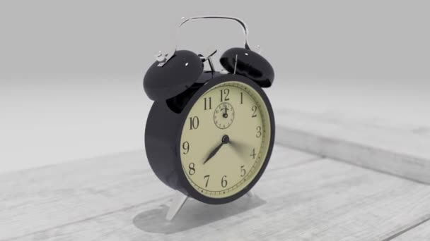 Manecillas Reloj Que Giran Rápidamente Mostrando Velocidad Del Tiempo — Vídeo de stock