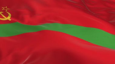 rüzgarda sallayarak bayrak Transnistria arka plan olarak ilmekledi