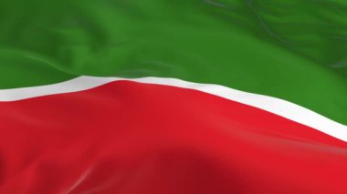 rüzgarda sallayarak bayrak Tataristan arka plan olarak ilmekledi