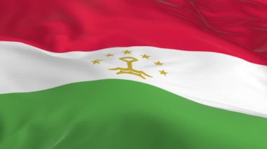 rüzgarda sallayarak bayrak Tacikistan arka plan olarak ilmekledi