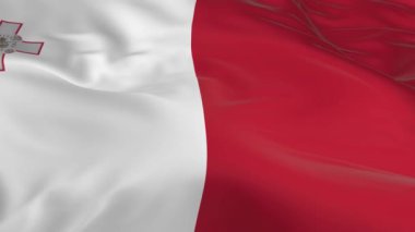 rüzgarda sallayarak bayrak Malta arka plan olarak ilmekledi