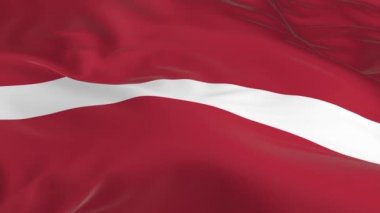 rüzgarda sallayarak bayrak Letonya arka plan olarak ilmekledi