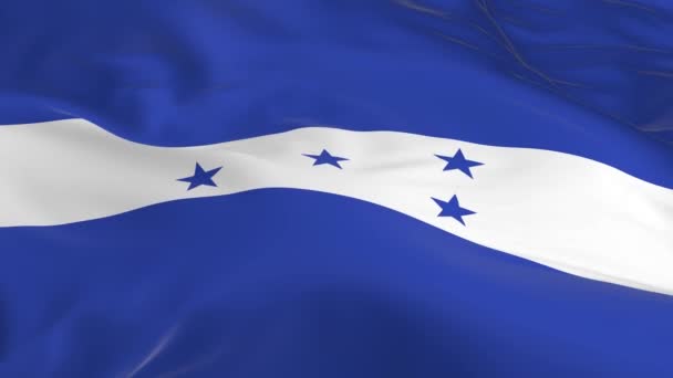 Wind Schwenkende Looping Flagge Als Hintergrund Honduras — Stockvideo