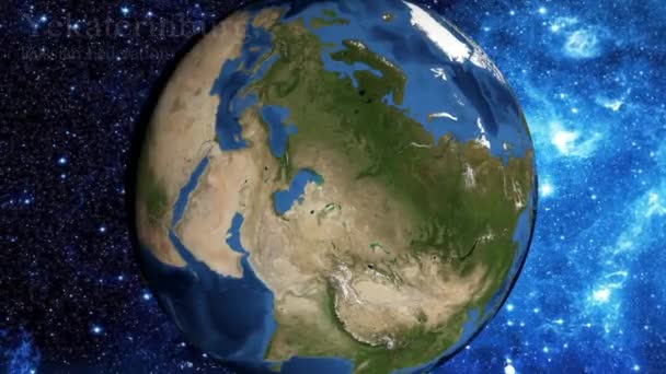 Zoom Avant Espace Concentrer Sur Ekaterinbourg Russie — Video