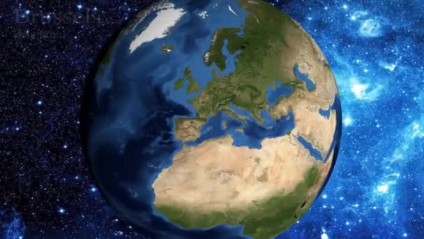 Közelíts Űrből Koncentrálj Belgiumra Brüsszel — Stock videók