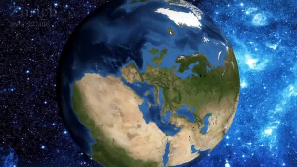 Přiblížení Vesmíru Zaměřit Švýcarsko Curych — Stock video