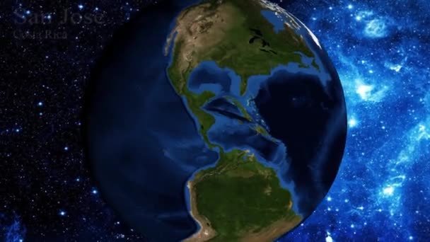 Увеличить Космоса Сосредоточиться Коста Рике Сан Хосе — стоковое видео