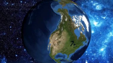 uzaydan yakınlaştırmak ve California Sacramento ABD üzerinde odak