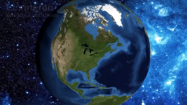 Збільшення Масштабу Космосу Зосередитися Лексінгтон Кентуккі Сша — стокове відео