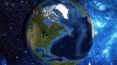 uzaydan yakınlaştırmak ve Maine Augusta Usa üzerinde odak