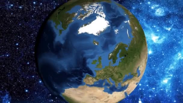 Збільшити Простір Зосередитися Ісландії Рейк Явік — стокове відео