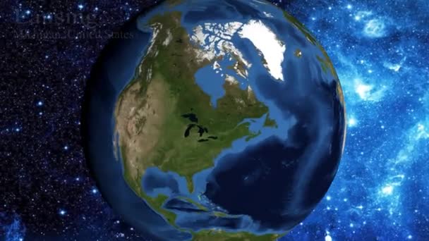 Масштабирование Космоса Сосредоточение Мичигане Лансинг Сша — стоковое видео