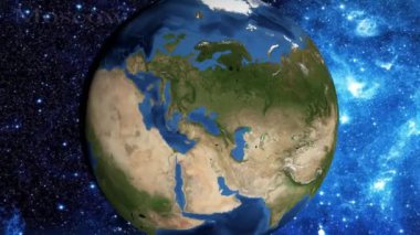 uzaydan yakınlaştırmak ve Moskova, Rusya üzerinde odak