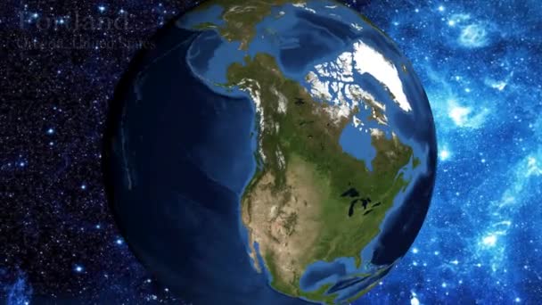 Увеличить Масштаб Космоса Сосредоточиться Орегоне Портленд Сша — стоковое видео
