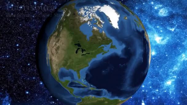Přiblížení Vesmíru Zaměřit Pennsylvania Harrisburg Usa — Stock video