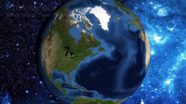 Uzaydan Yakınlaştırmak Rhode Island Providence Abd Üzerinde Odak — Stok video