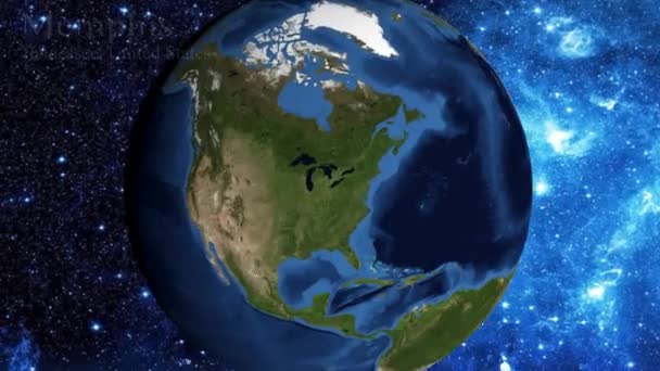 Збільшення Масштабу Космосу Зосередитися Теннессі Мемфіс Сша — стокове відео