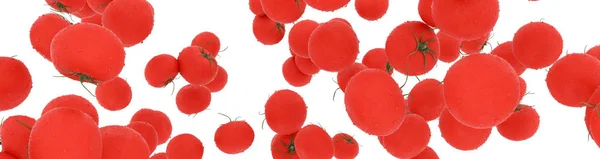 Sappige Rode Tomaten Close Als Achtergrond Illustratie — Stockfoto