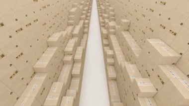 Kameranın posta kutularının iki satır arasındaki yayılımı